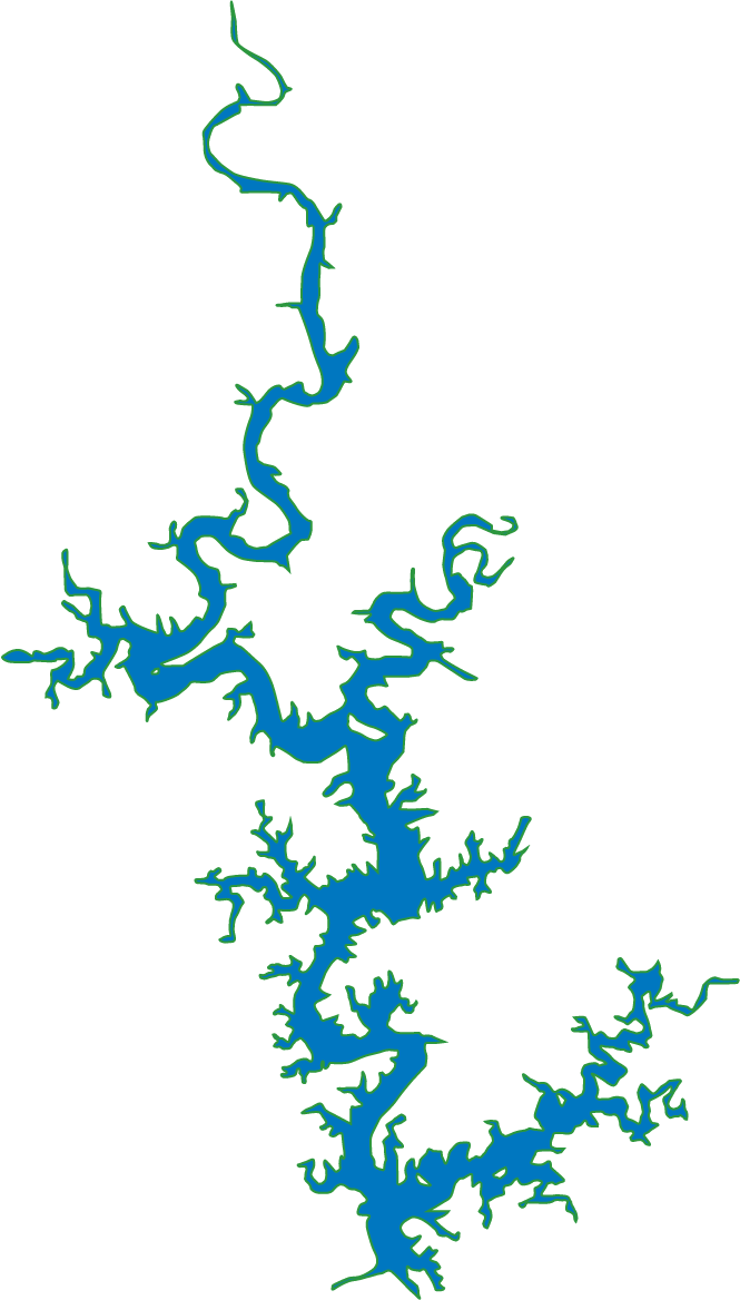 Lake Norfork map outline